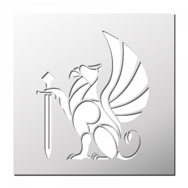 Pochoir Griffon avec l'épée