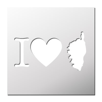 Pochoir J’aime l’Italie