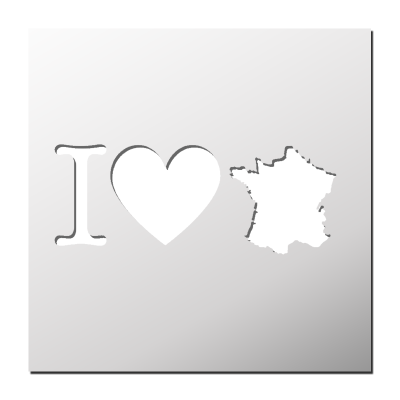 Pochoir J’aime la France