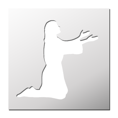 Pochoir Jésus