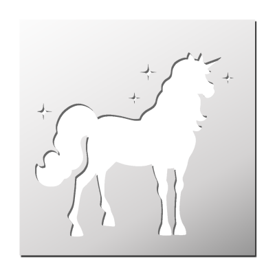 Pochoir Licorne