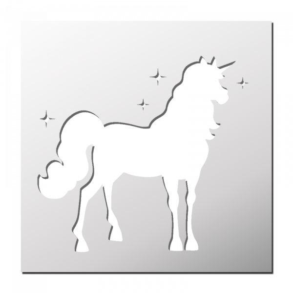 Pochoir Licorne