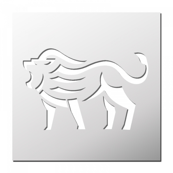 Pochoir Lion