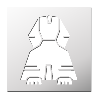 Pochoir Sphinx Egyptien