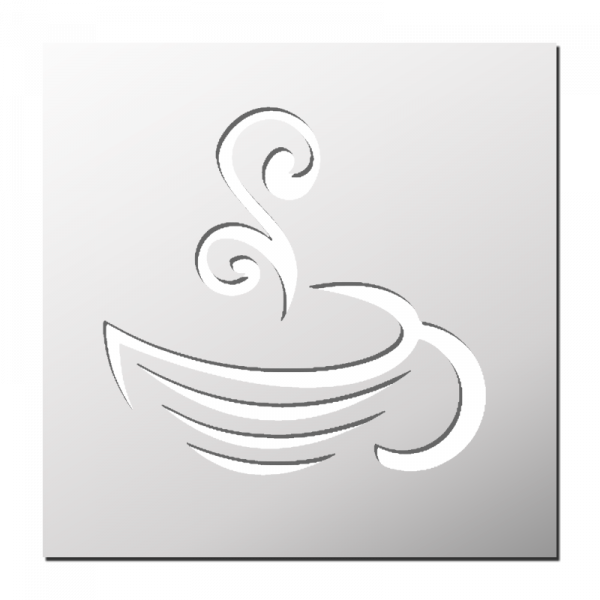 Pochoir Tasse à café