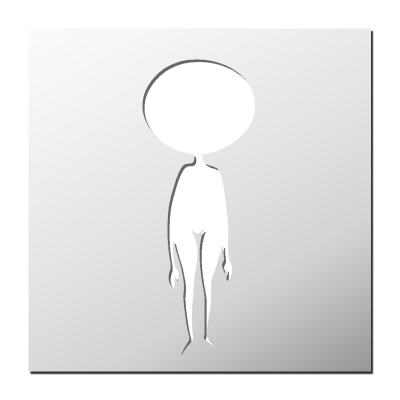 Pochoir Alien