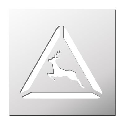 Pochoir Attention Passage Animaux