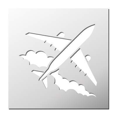Pochoir Avion