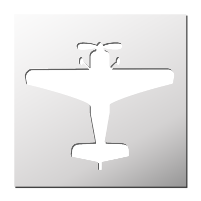 Pochoir Avion à hélice