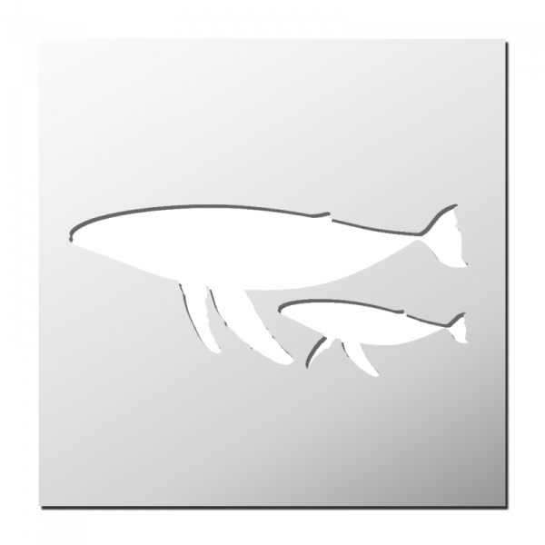Pochoir Baleines