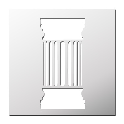 Pochoir Colonne Grecque