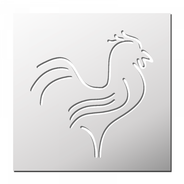 Pochoir Coq