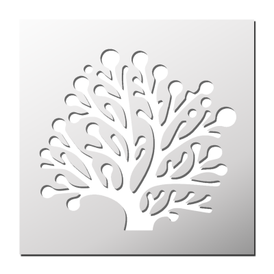 Pochoir Corail