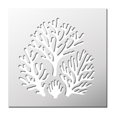 Pochoir Corail