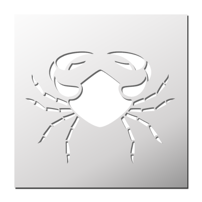 Pochoir Crabe