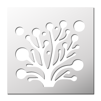 Pochoir Corail
