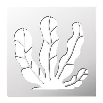 Pochoir Corail Marin