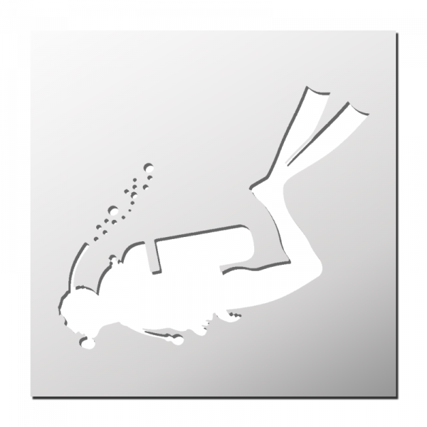 Pochoir Plongeur
