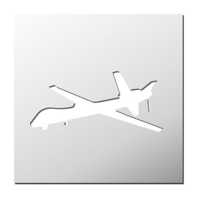 Pochoir Drone Militaire