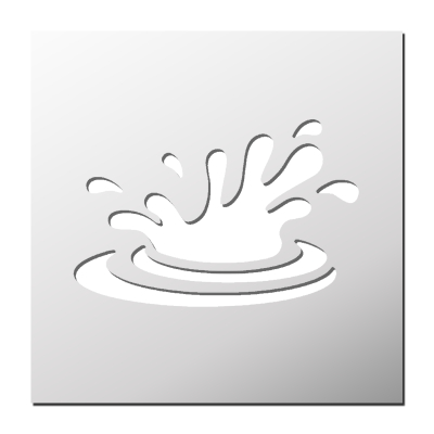 Pochoir Eclaboussure Eau
