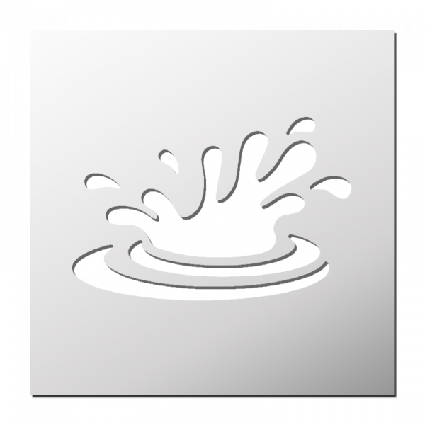 Pochoir Eclaboussure Eau