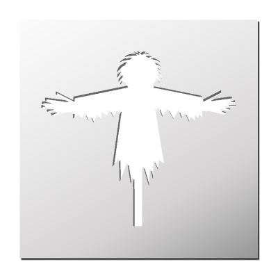 Pochoir Epouvantail