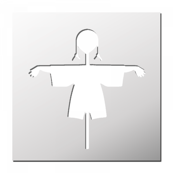 Pochoir Epouvantail