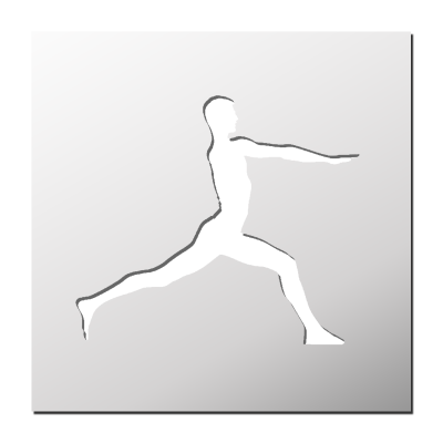 Pochoir Gymnaste