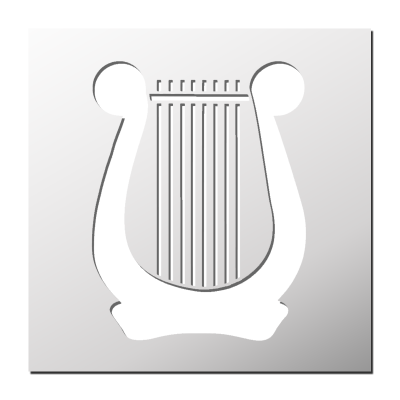 Pochoir Harpe