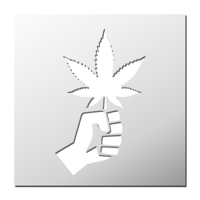 Pochoir Cannabis