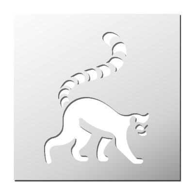Pochoir Lémurien