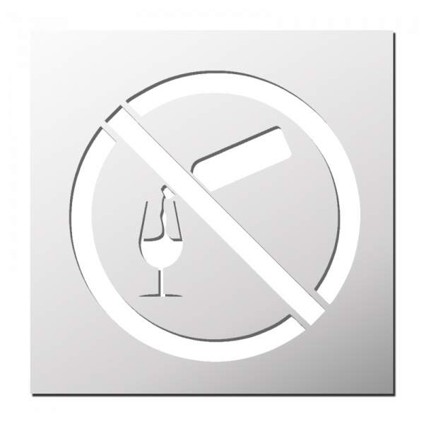 Pochoir Panneau Alcool Interdit