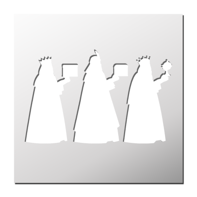 Pochoir Rois Mages