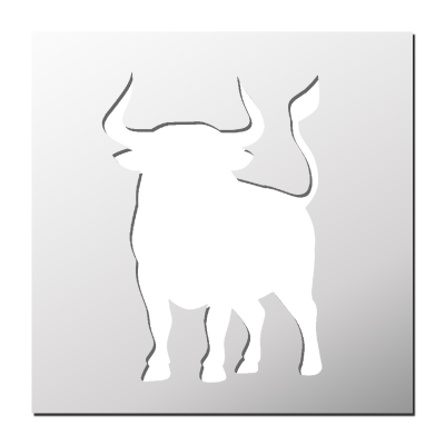 Pochoir Taureau