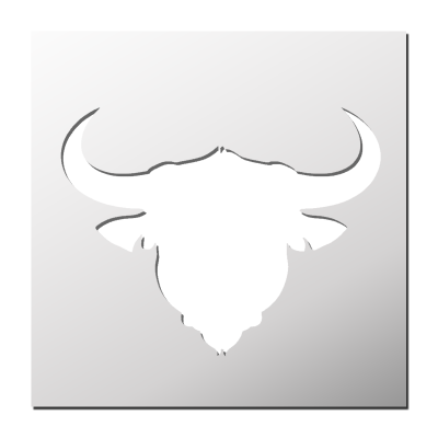 Pochoir Tête Taureau