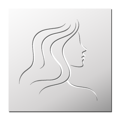 Pochoir Visage d’une femme