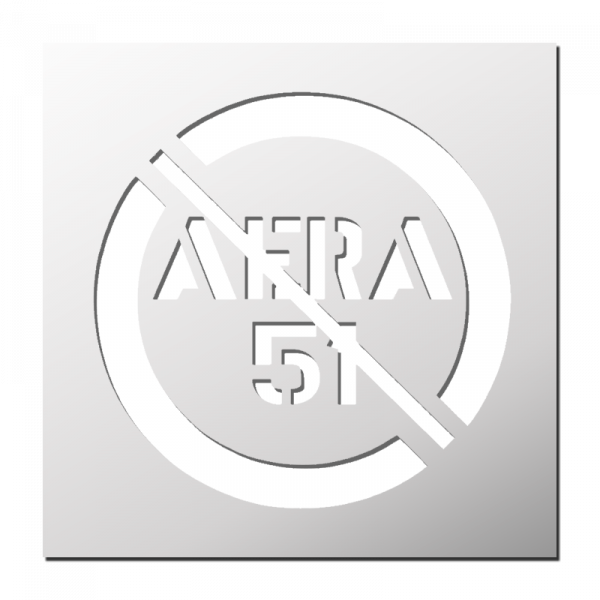 Pochoir Zone interdite AERA 51