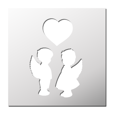 Pochoir Anges de l’amour