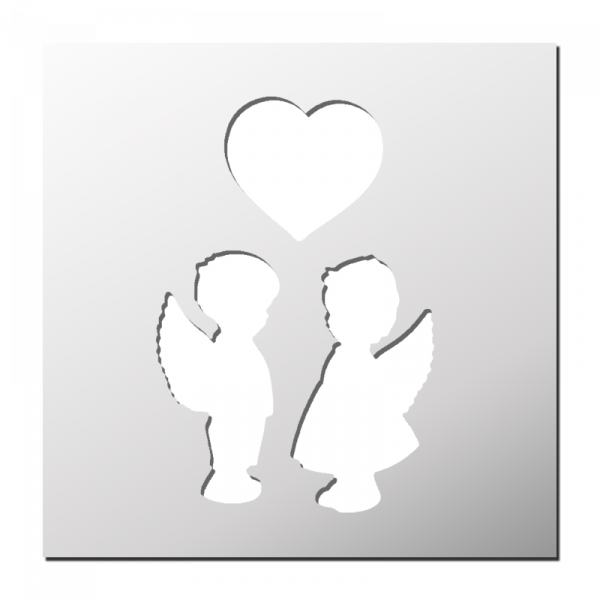 Pochoir Anges de l'amour