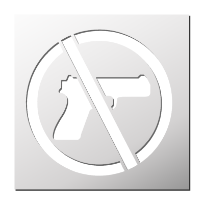 Pochoir Arme Interdite