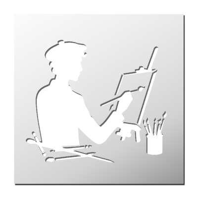 Pochoir Artiste Peintre