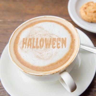 Pochoir Boisson Chaude Halloween 🎃