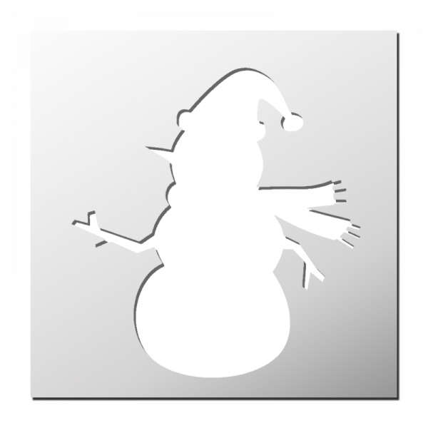 Pochoir Bonhomme de neige