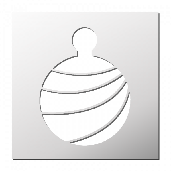 Pochoir Boule de Noël