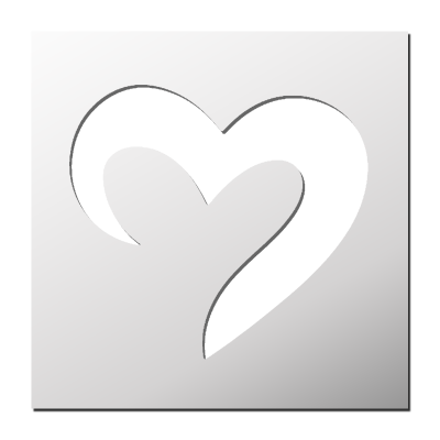 Pochoir Coeur