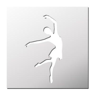 Pochoir Danseuse