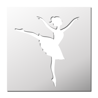 Pochoir Danseuse de Ballet