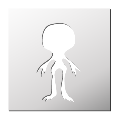 Pochoir Alien
