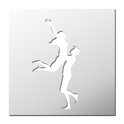 Pochoir Couple Amoureux