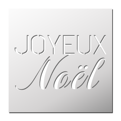 Pochoir Joyeux Noël